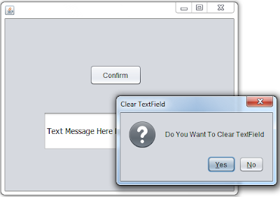 Java Show Confirm Message