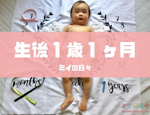 赤ちゃん 身体測定 1歳1ヶ月 13ヶ月