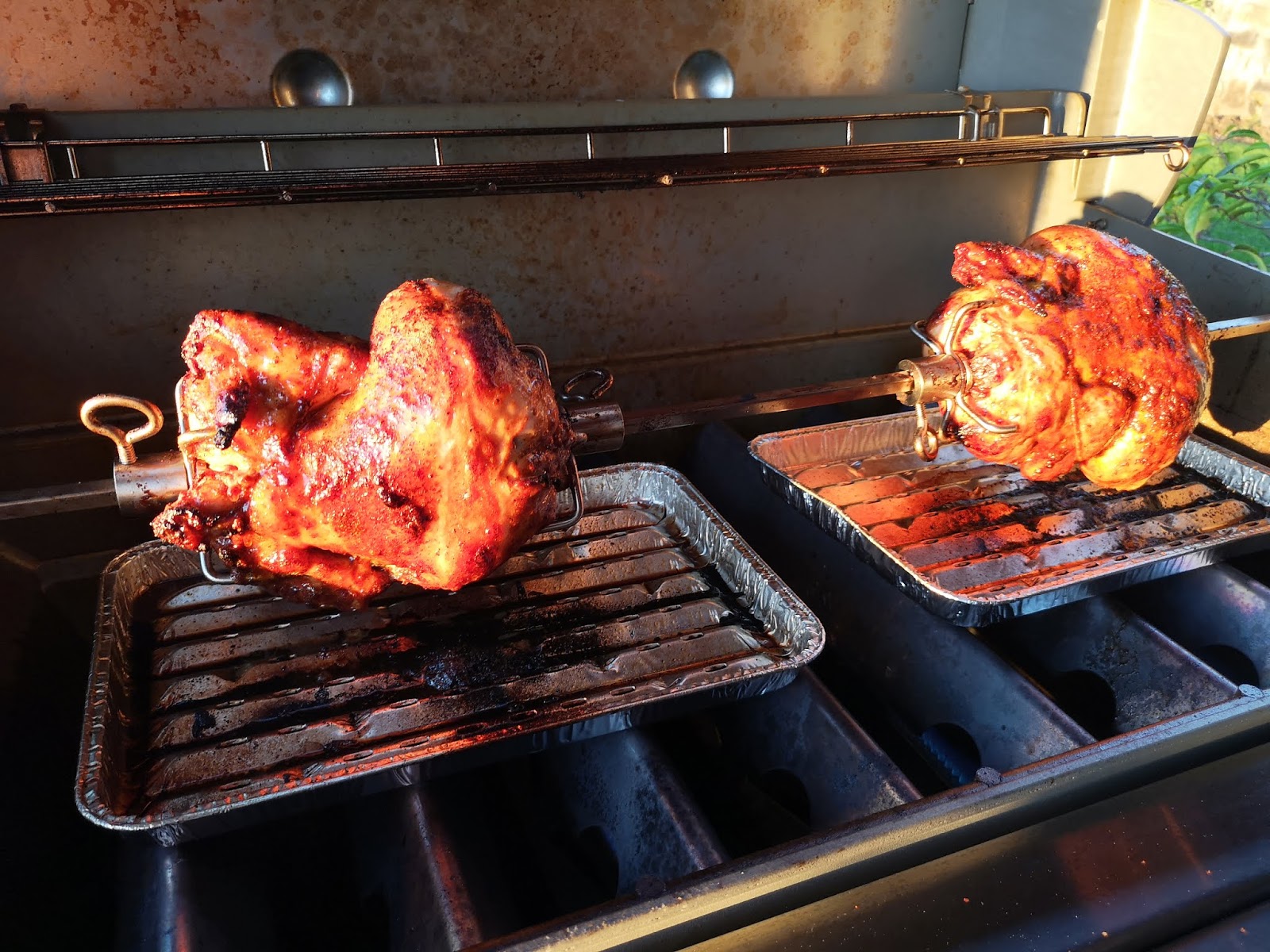 Rotisserie Chicken on the BBQ