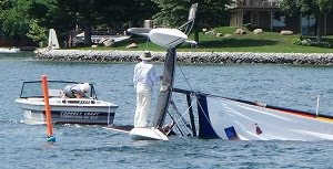 How to Right a Capsized Catamaran: