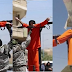 ISIS stabs and shoots man in public after crucifying him (Graphic Photos) 