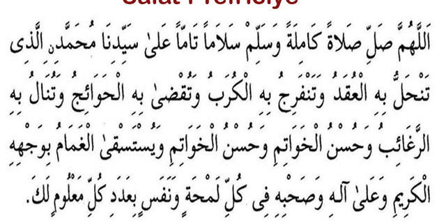Salat-ı Tefriciye Duası Türkçe Okunuşu ve Arapça Okunuşu