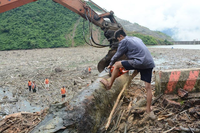 Gỗ trôi về thủy điện bản vẽ