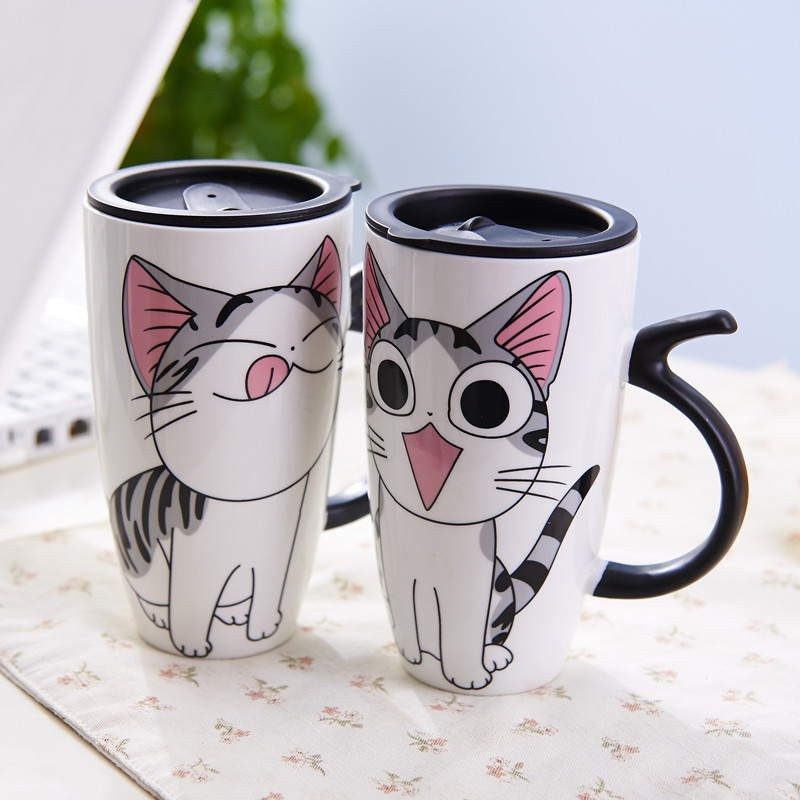 10 Очарователни чаши с котка