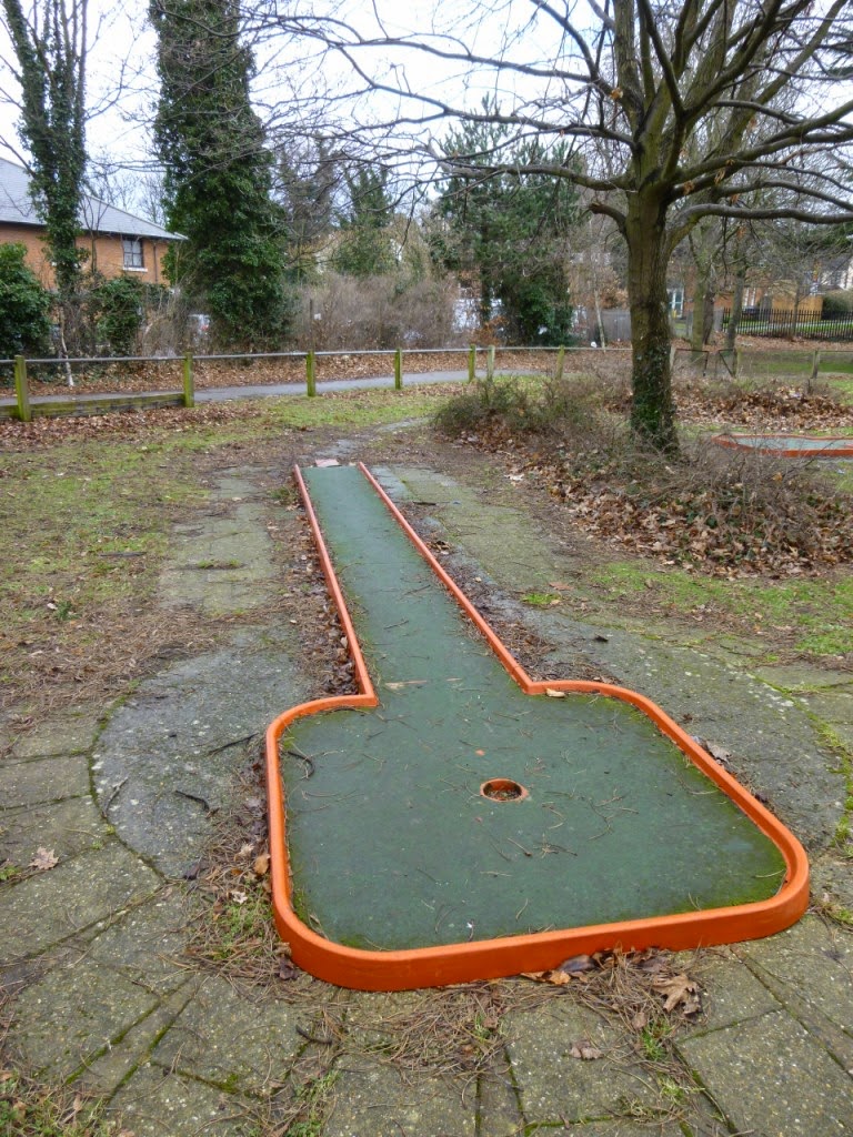 Crazy Golf course at Woodlands Park in Gravesend, Kent
