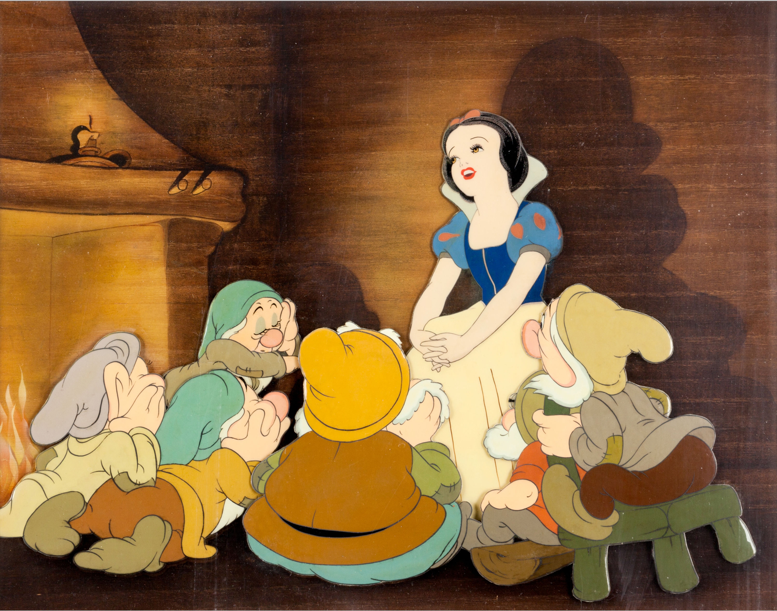 Snow White with Apple Production Drawing, 1937. 