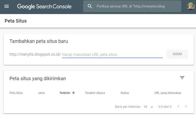 Google search console как добавить sitemap