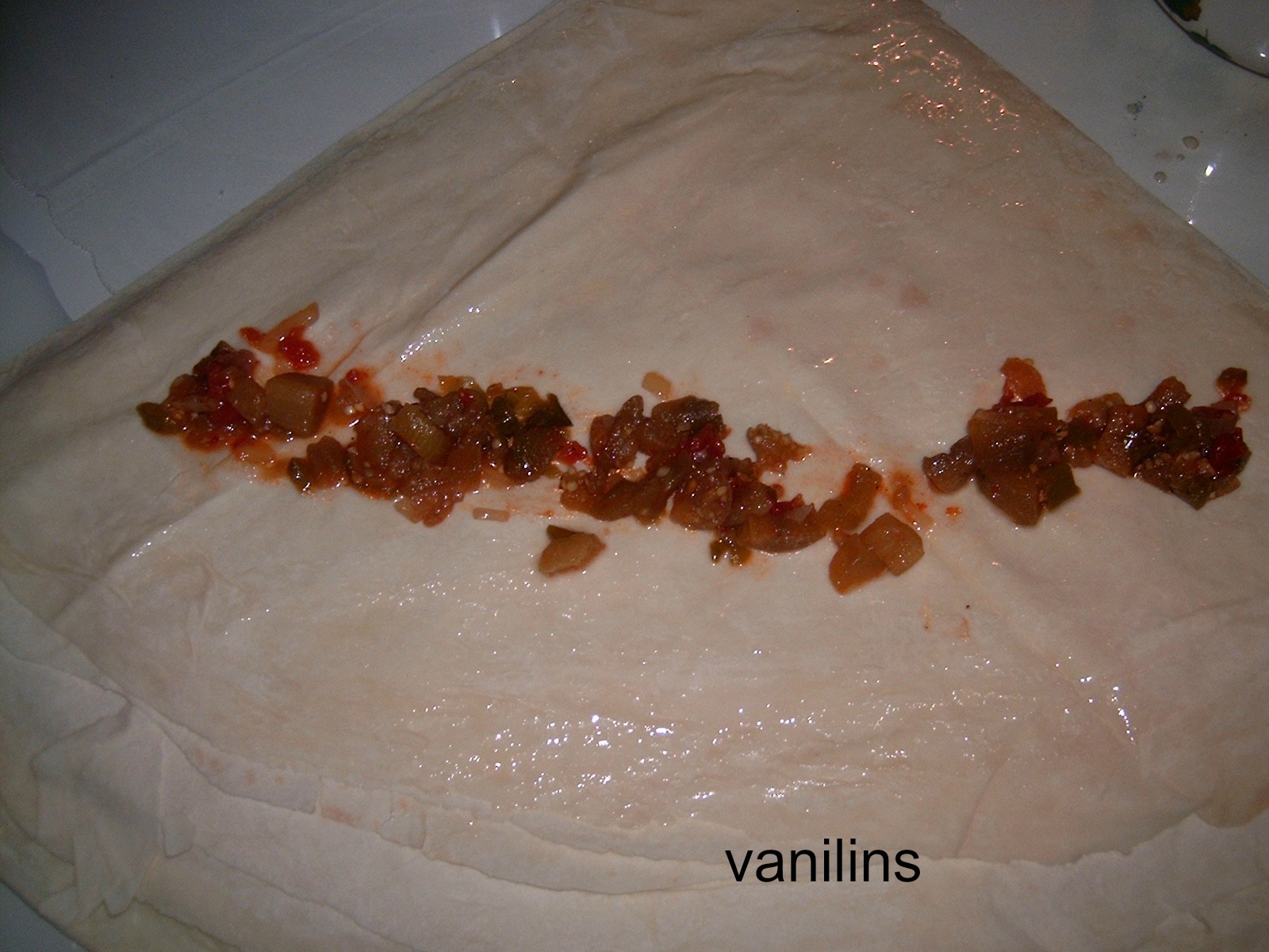 Patlıcanlı gül börek Vanilins