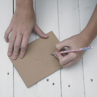 como hacer una estrella de cartón self packaging