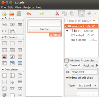 Tutorial Membuat GUI Menggunakan bahasa pemrograman C, GTK+ dan Glade 