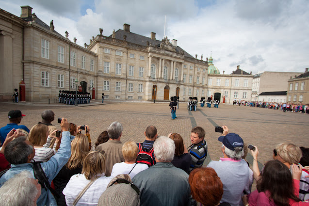 Cambio della guardia a palazzo reale-Copenhagen