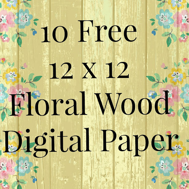 Printables Scrapbooking Paper Wooden Floral Designs IamGeetha