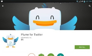 Best Apps Twitter Client Android bisa tweet panjang lebih 140 karakter-Plume for Twitter