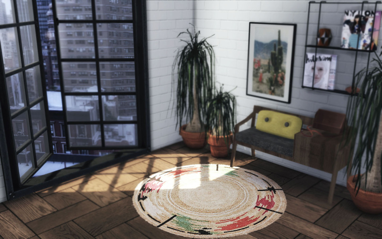 Sims 4 CC's The Best URBAN OUTFITTERS ROUND RUGS by novvvas