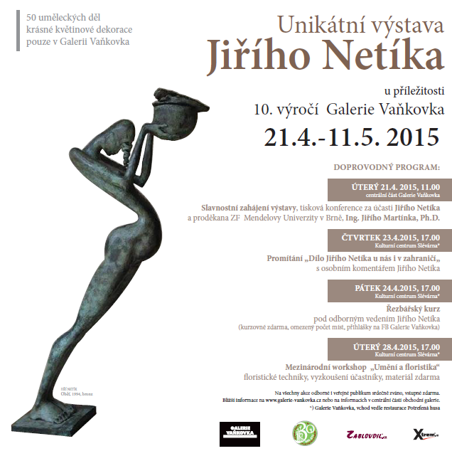 Program k výstavě v Galerii Vaňkovka