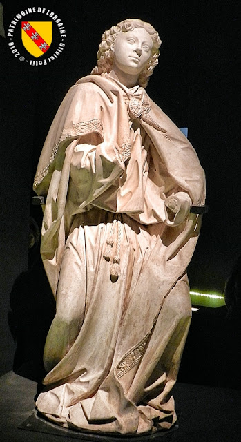   NANCY (54) - Musée lorrain : Statues de l'Archange Gabriel et la Vierge Marie (1er quart du XVIe siècle)