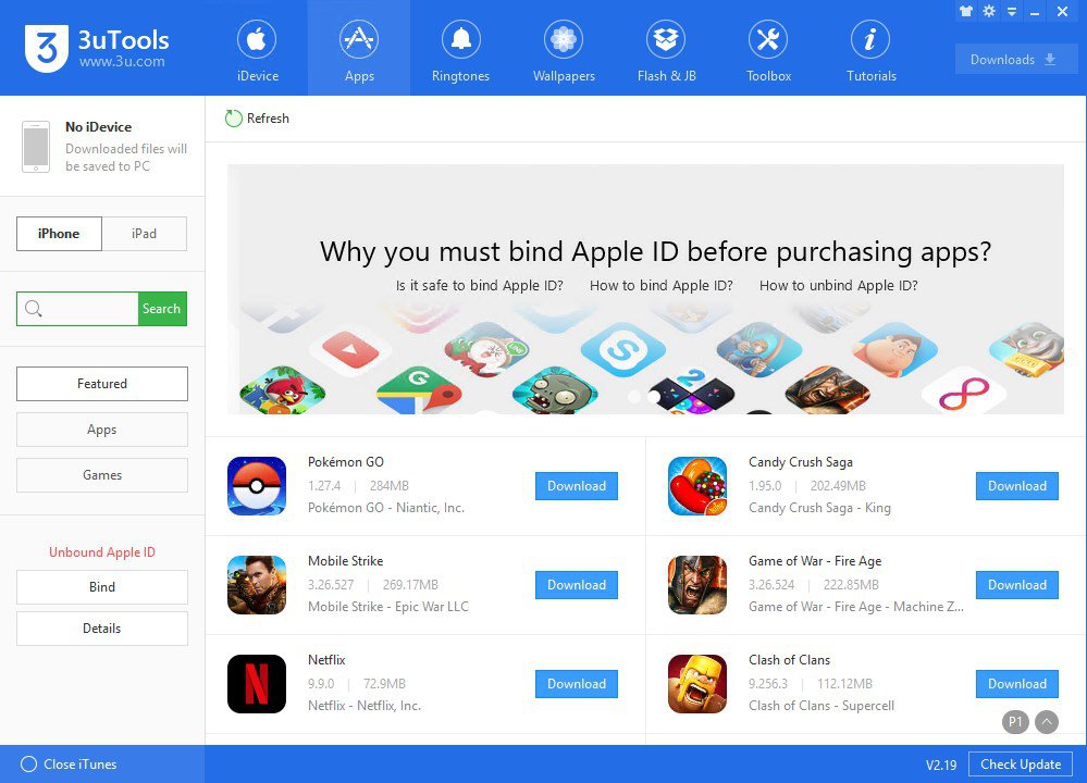 LIGHT DOWNLOADS: 3uTools iOS management Software for PC