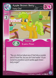 My Little Pony Apple Brown Betty, Pastry Chef Premiere CCG Card