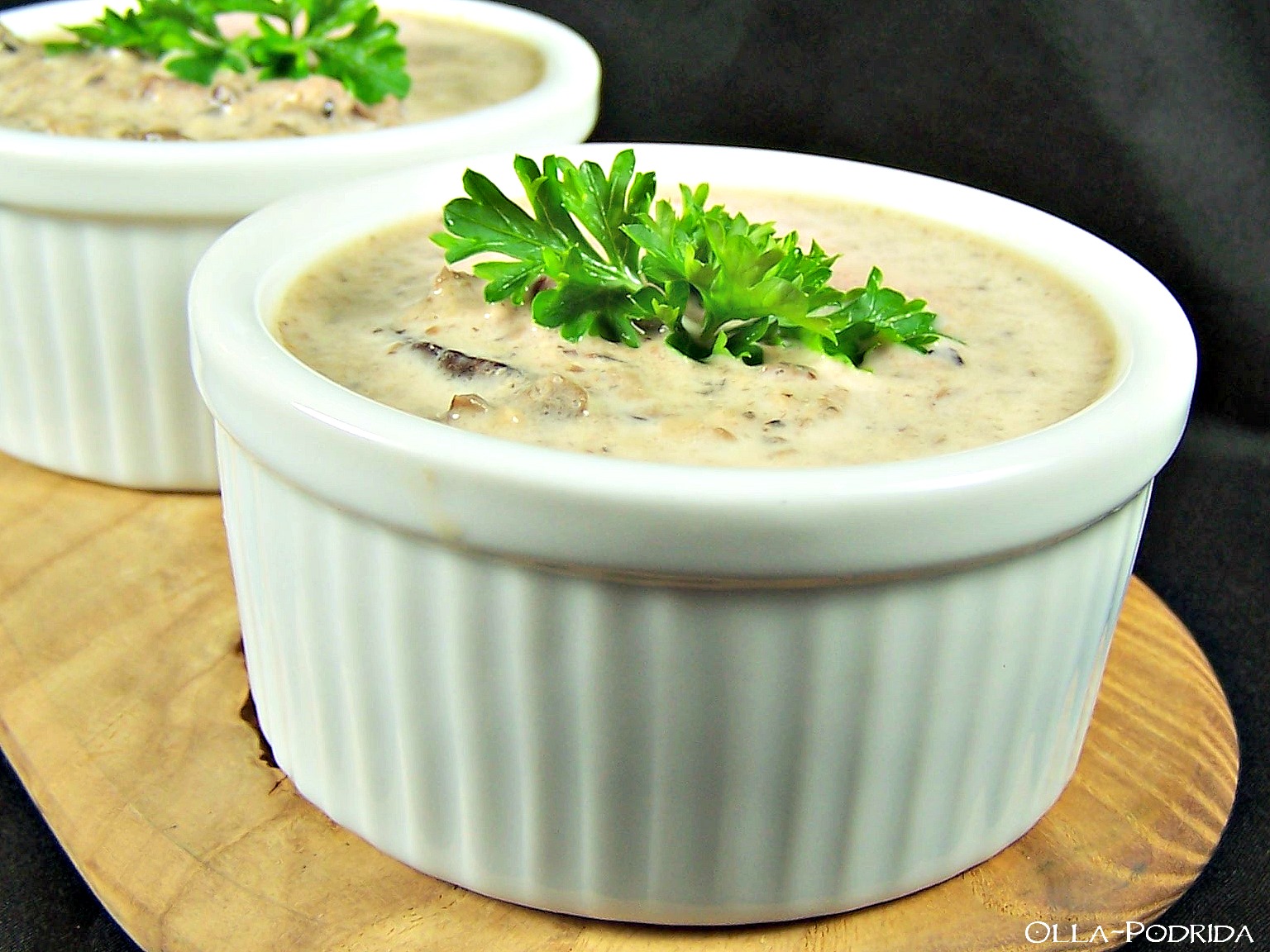 OllaPodrida Cream of Portobello Mushroom Soup with Sherry