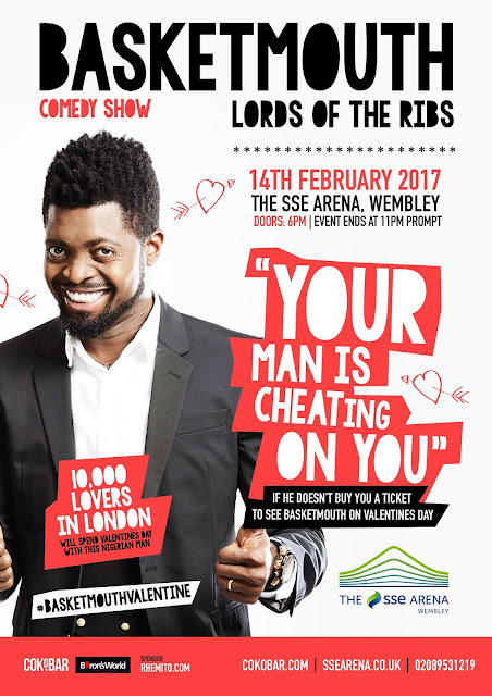 Basketmouth Live SSE ARENA WEMBLEY Valentine's Day 14th February 2017