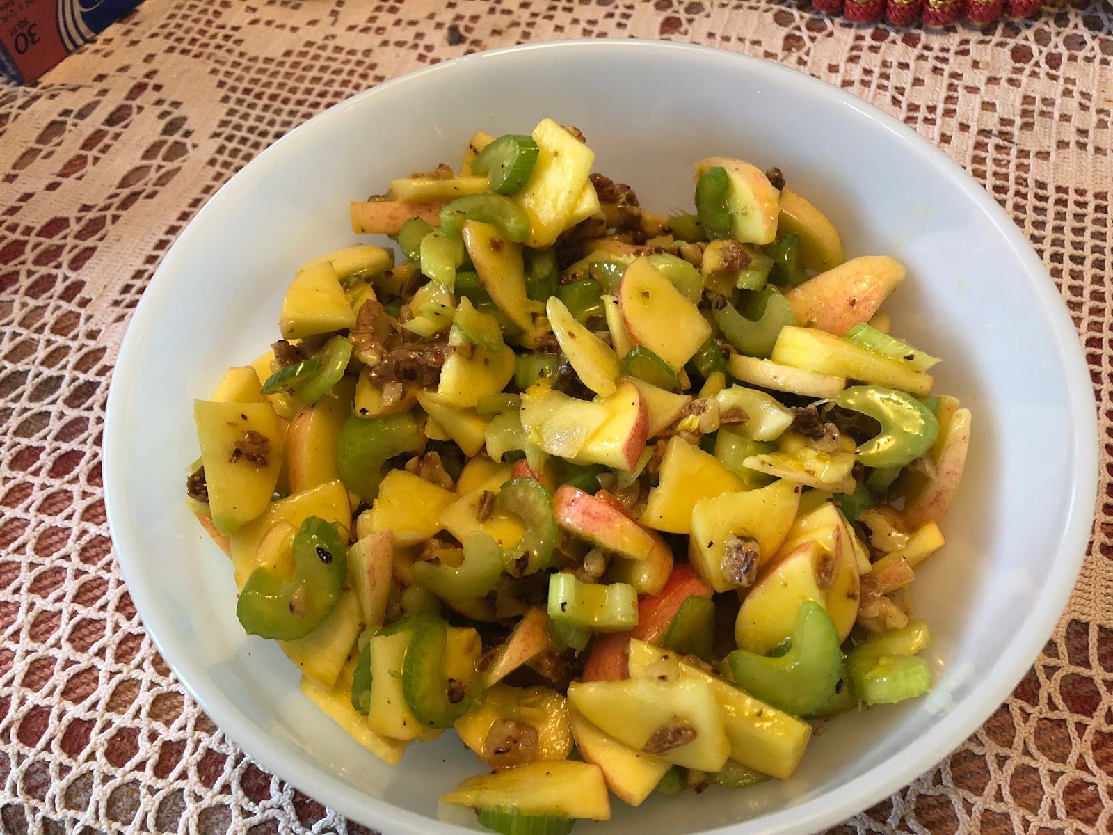 Simply Sheryl's Gala Apple, Celery & Pecan Salad with Figs