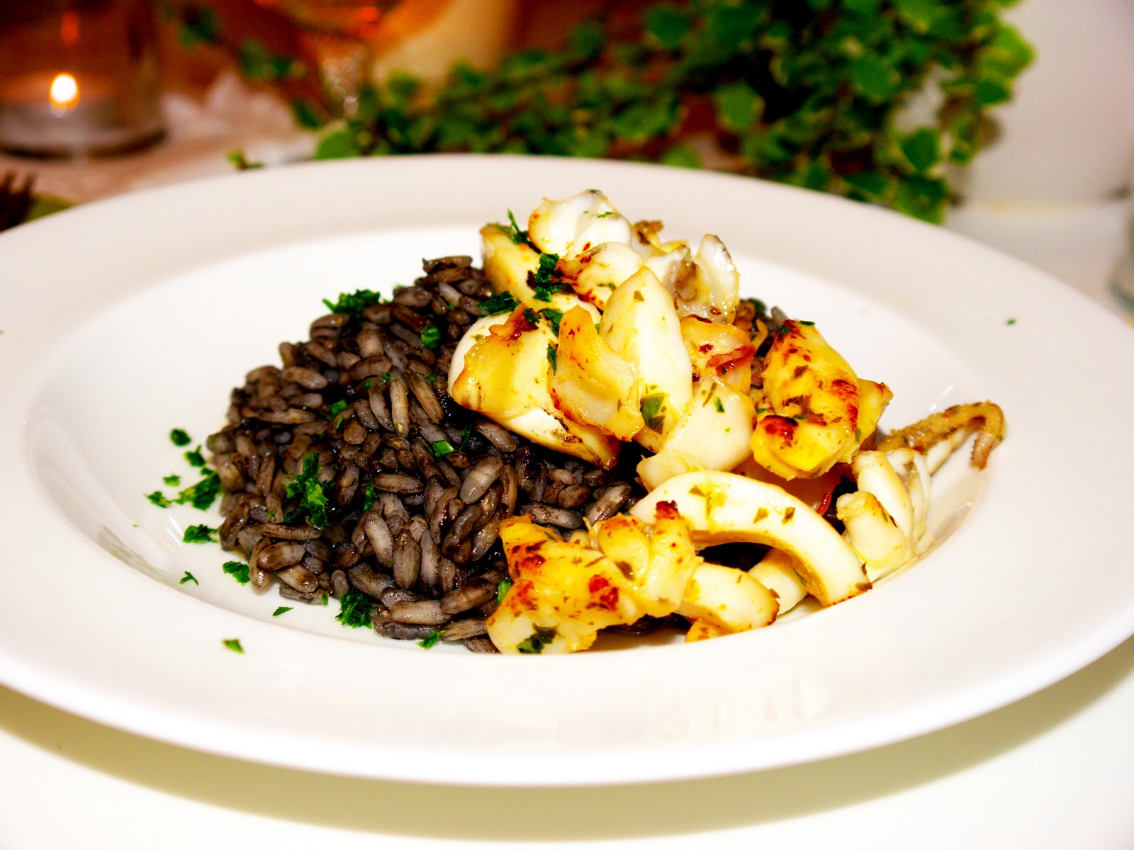 L'albero delle polpette risotto al nero di seppia