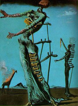 Five Most Famous Paintings of Surrealism by Salvador Dali/The Burning Giraffe
