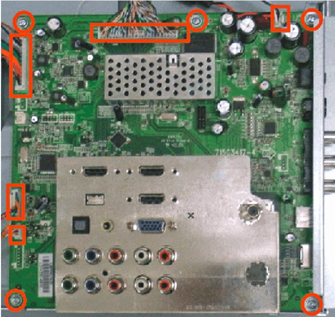 Electro help HOW TO REMOVE BACK COVER DISASSEMBLEVIZIO VT47M LCD TV