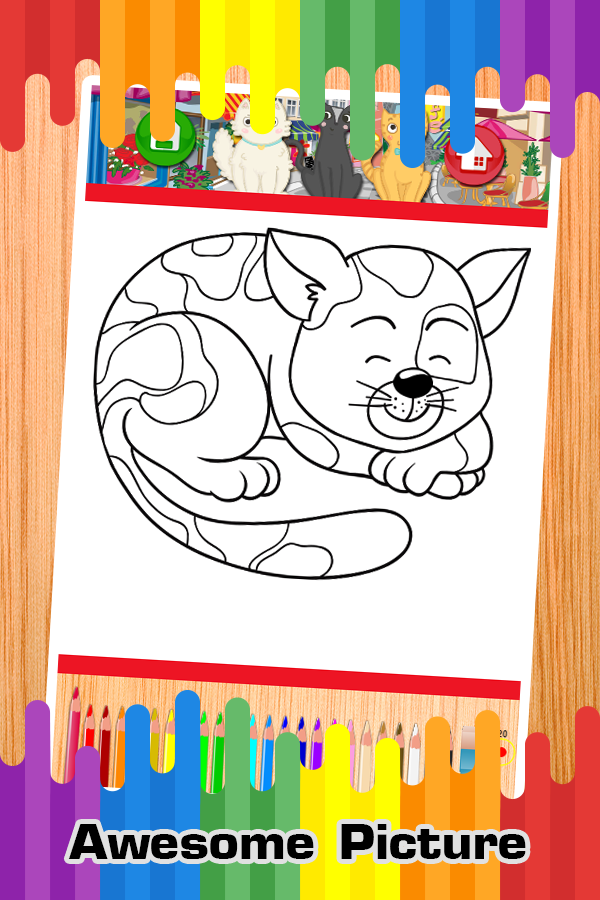Kitten Cat Coloring Game