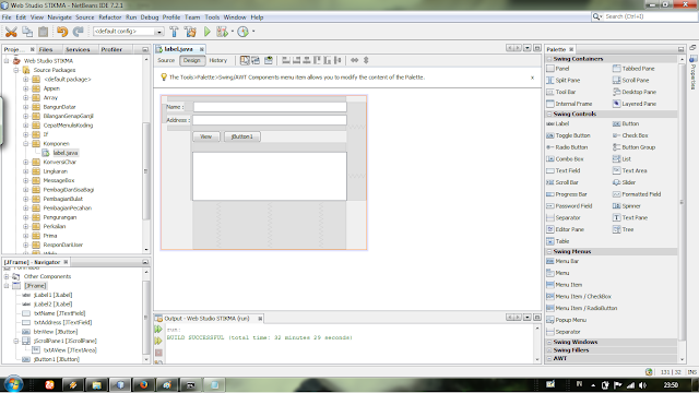 Koding Reset Input Text Field Output TextArea Java Netbeans ~ Materi ...