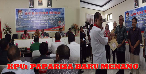 KPU Tetapkan Pasangan PAPARISA BARU Sebagai Pemenang 1 paparisa%2Bwin