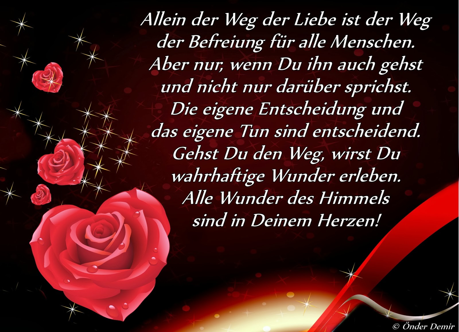 Gedichte Und Liedtexte Von Önder Demir Allein Der Weg Liebe.