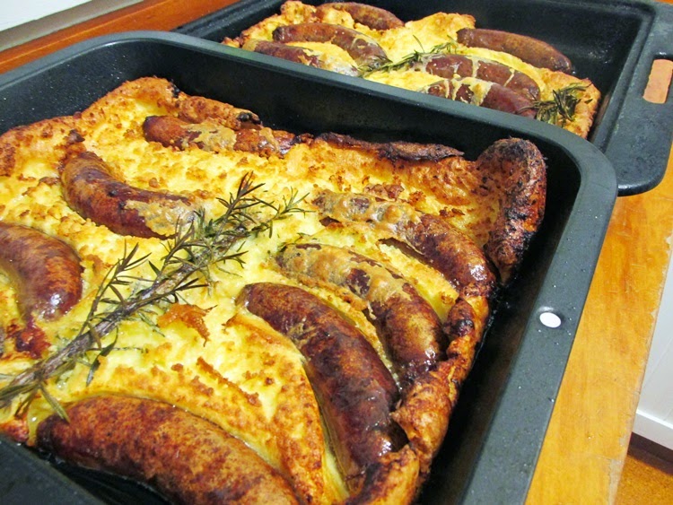 Traditional English Toad in the Hole