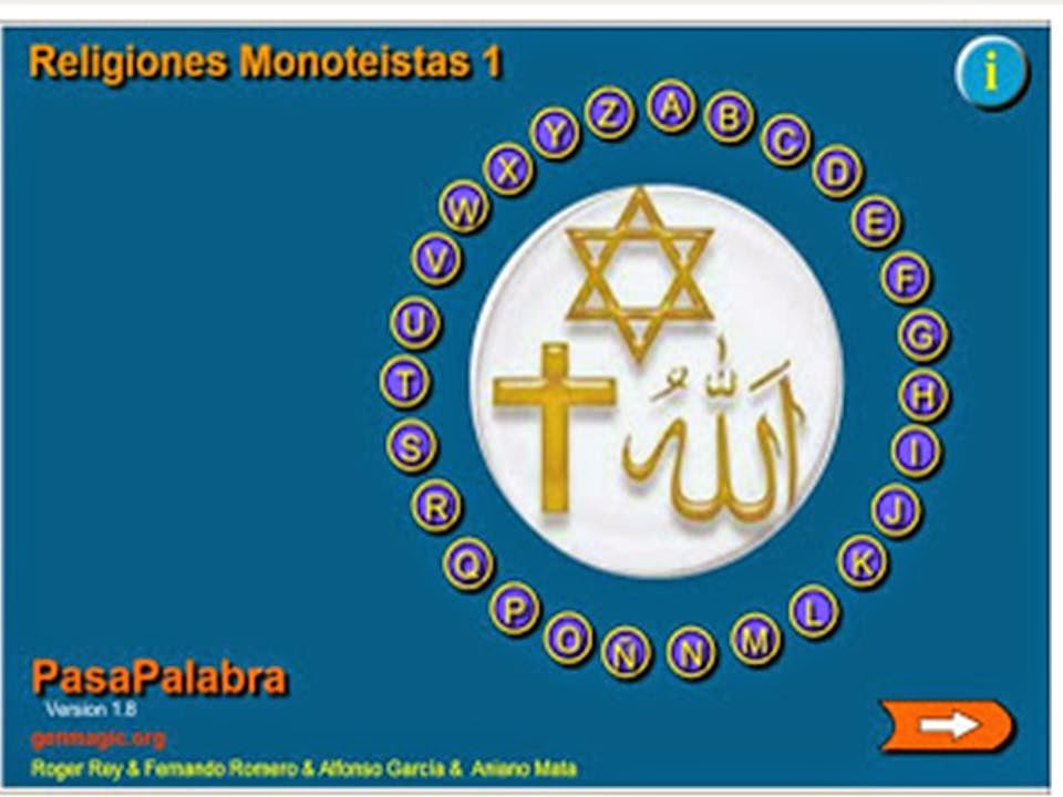 PASAPALABRA RELIGIONES MONOTEISTAS