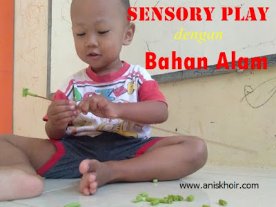 Sensory Play : Meronce Bahan Alam