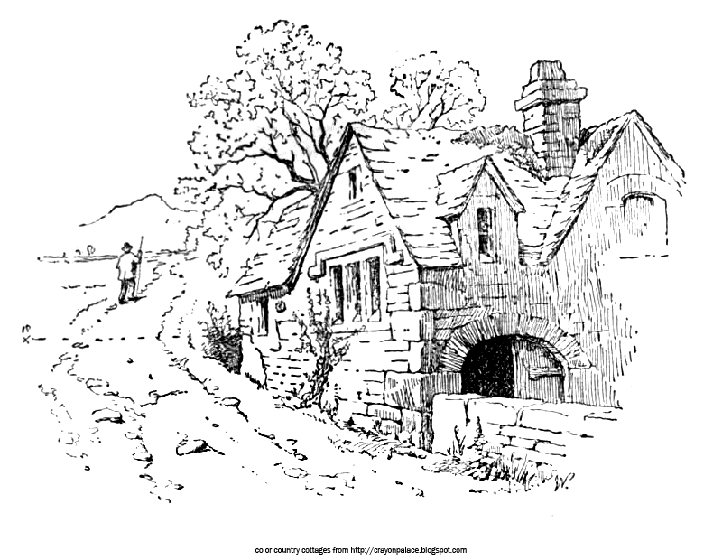 Crayon Palace Color In These Country Cottages