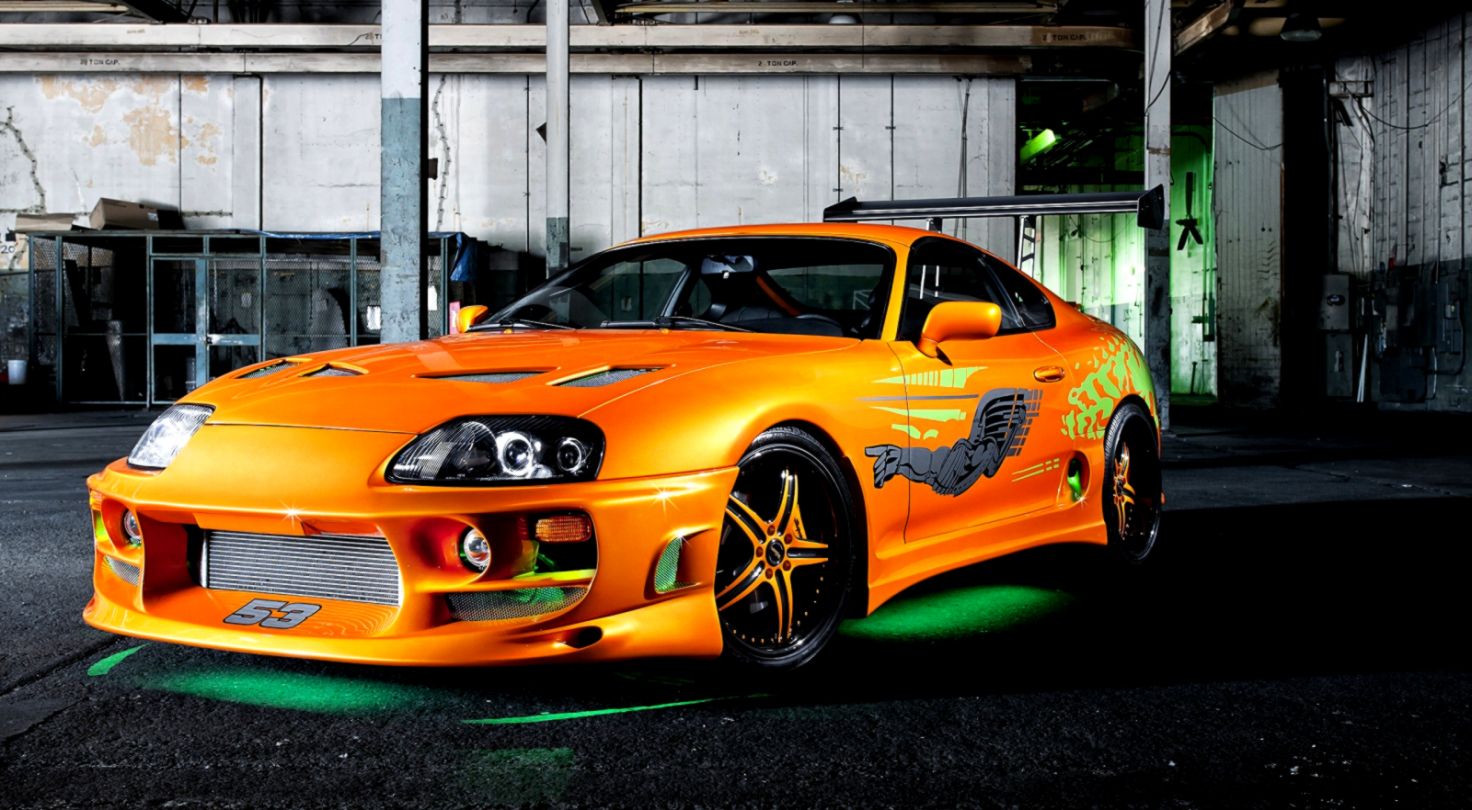 1600x900 Orange Toyota Supra Wallpaper