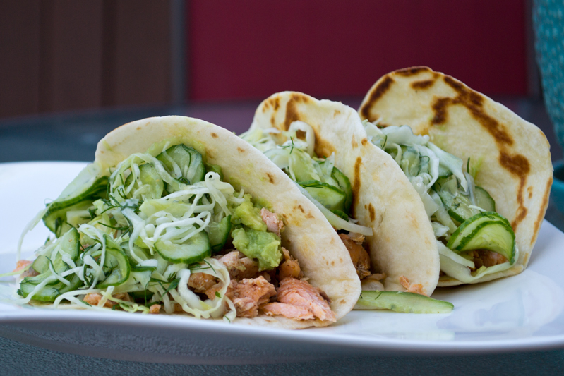 Ina Garten's Roasted Salmon Tacos