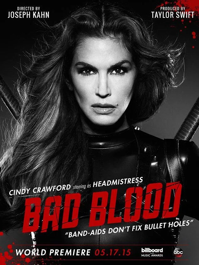 Cindy Crawford as 'Headmistress' for Bad Blood