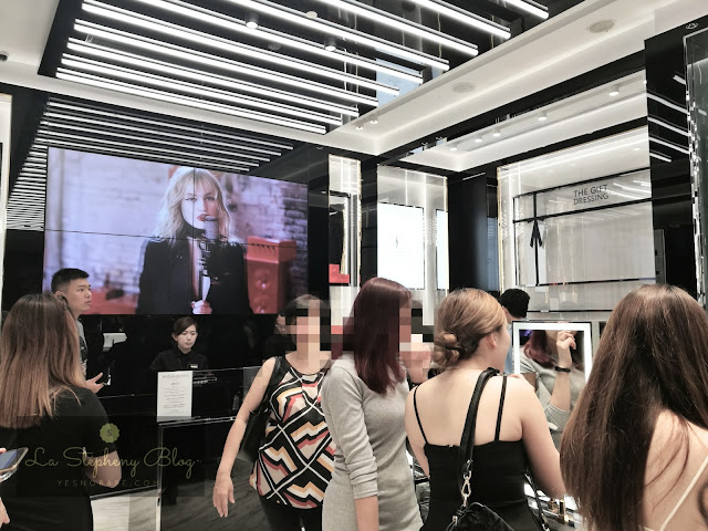 A scene captured in the shop of YSL Pavilion Kuala Lumpur Malaysia of its crowds for lipstick fever