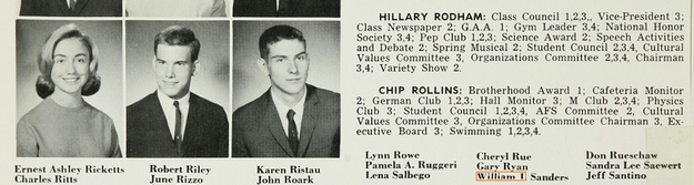 Photos of Hillary Clinton in High School ~ vintage everyday