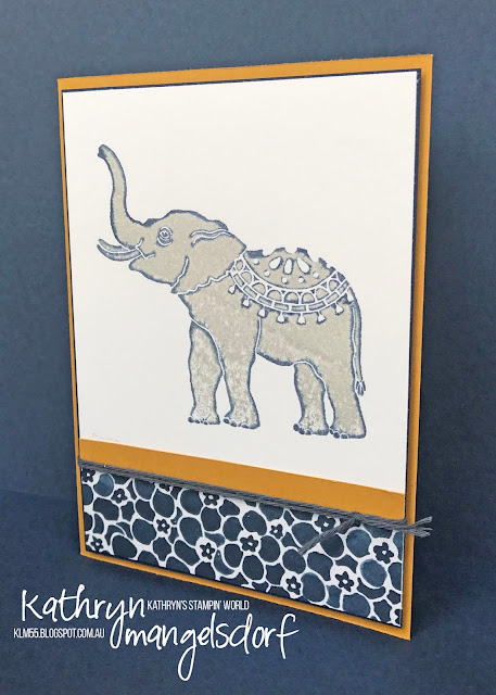 Stampin' Up! Lucky Elephant created by Kathryn Mangelsdorf