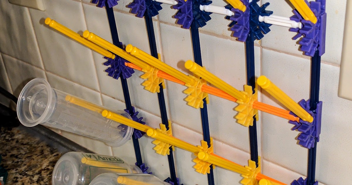 Knextravagant Kreations Reworked Build Bottle Drying/Storage Rack