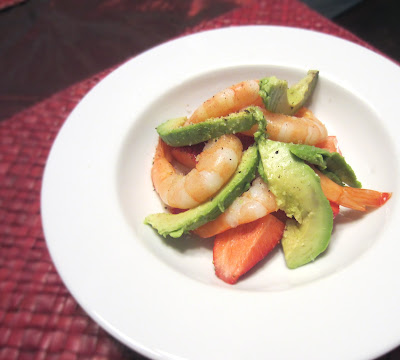Shrimp, Avocado, and Strawberry Salad