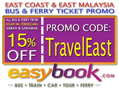Diskon 15% Tiket Bus Dan Ferry (Dari Kelantan, Terengganu, Sabah Dan Sarawak)