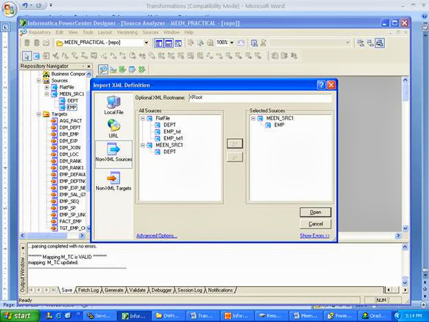 XML file from a relational file (table) XML file from a relational file (table)