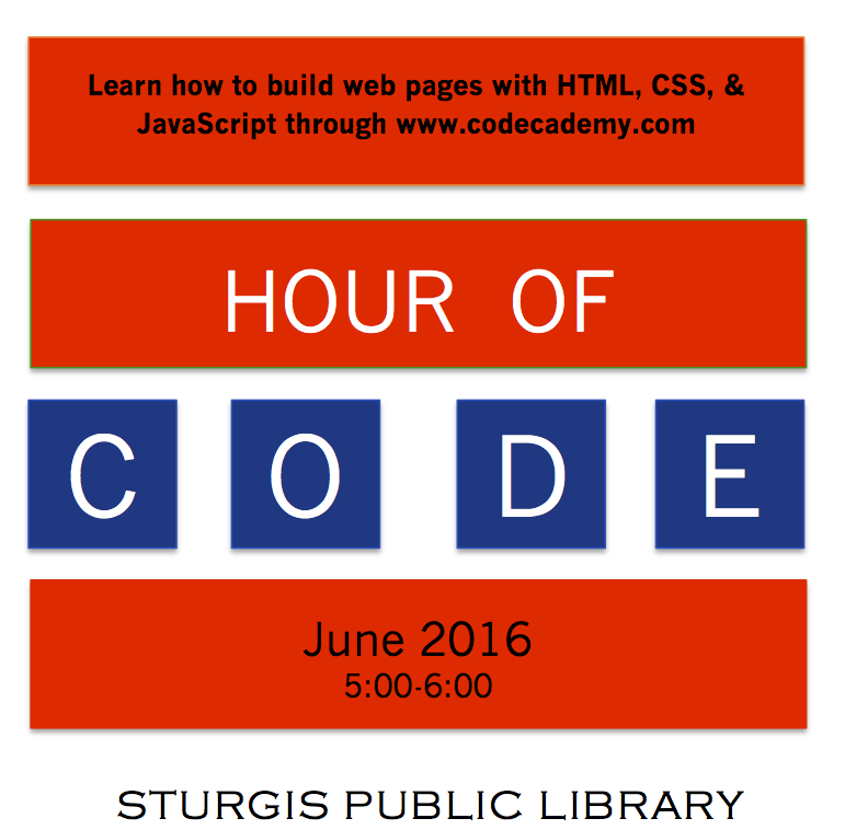Sturgis Public Library: Hour of Code: