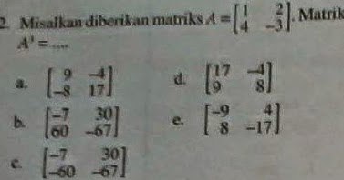 Cara Mengerjakan Matriks Pangkat Suksesprivat