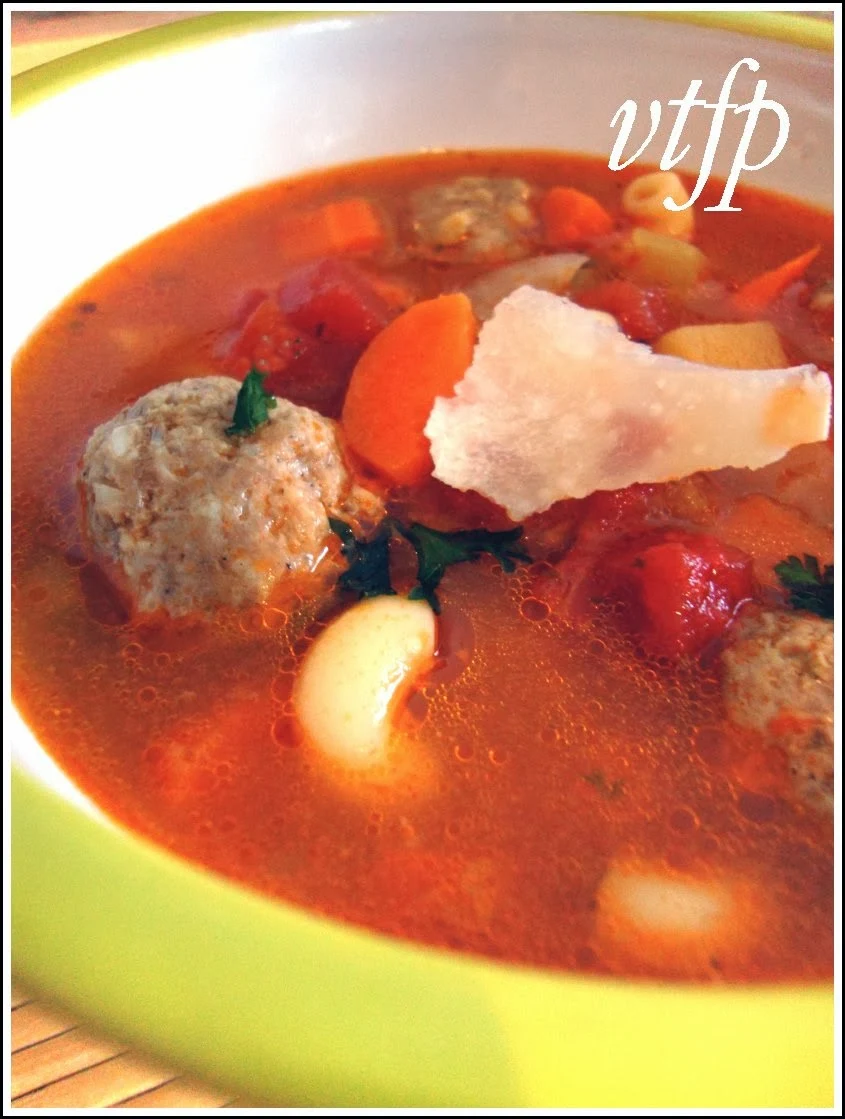 Viens te faire plaisir: Soupe italienne aux boulettes de viande