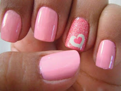 nail heart pink nails designs glitter cute gel accent valentine hearts bold awesome most idea manicure sticker acrylic elegant valentines